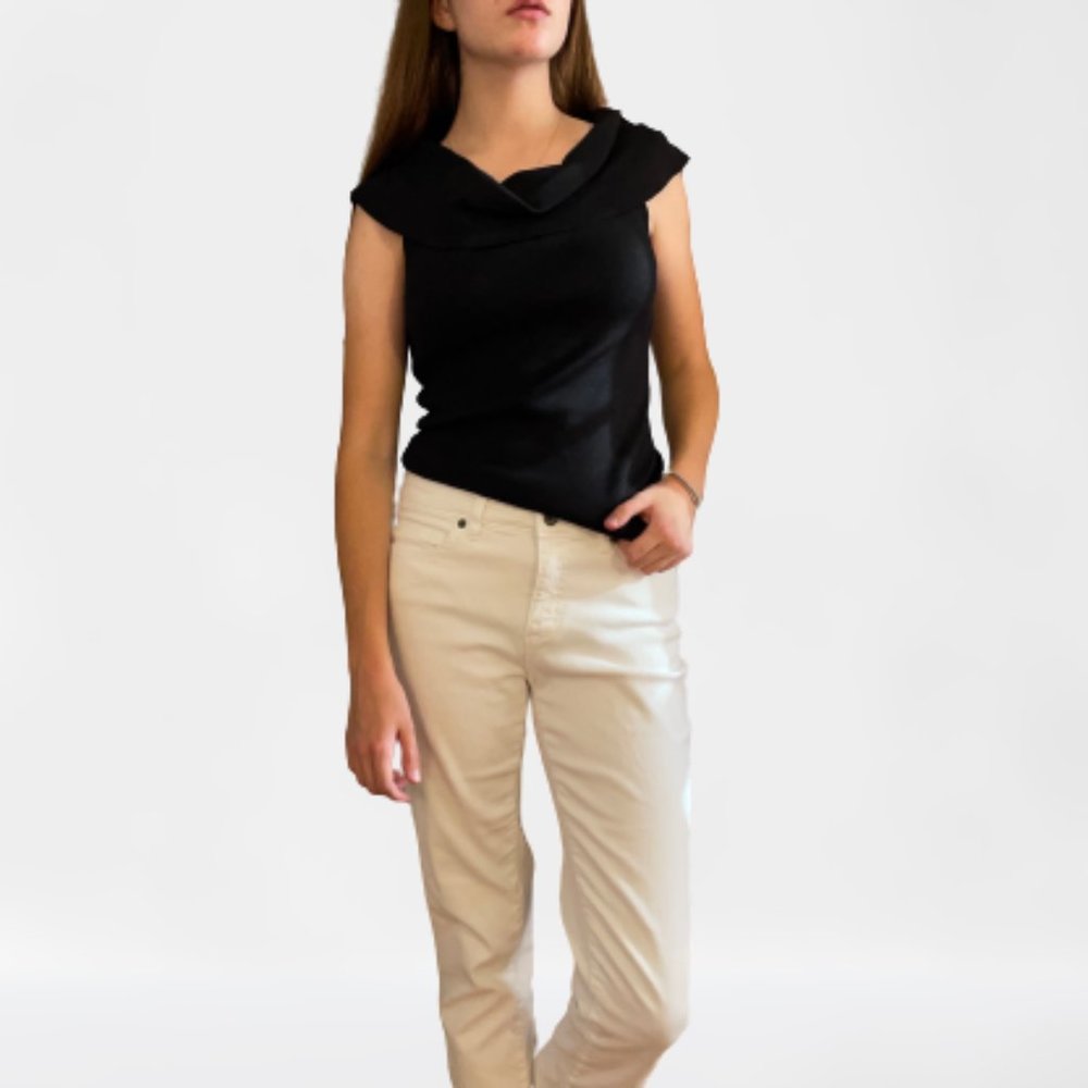 Ann Taylor Sleek Black Top